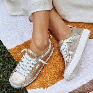 Reef Gold and White Women's Sneakers